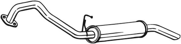 Tłumik układu wydechowego tył - BOSAL BOS278-295