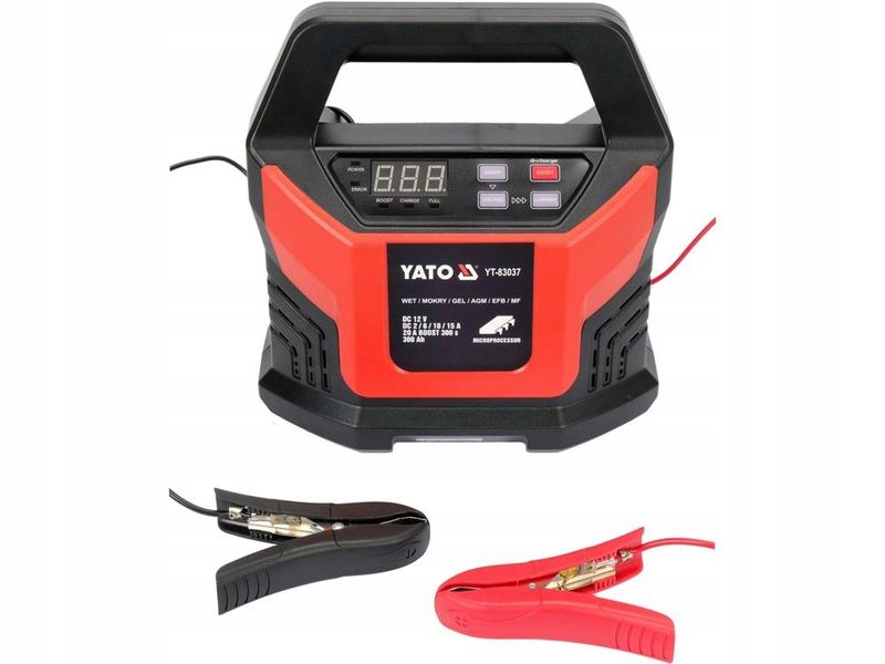 Prostownik elektr. 12v/2/6/10/15/20a - YATO YT83037