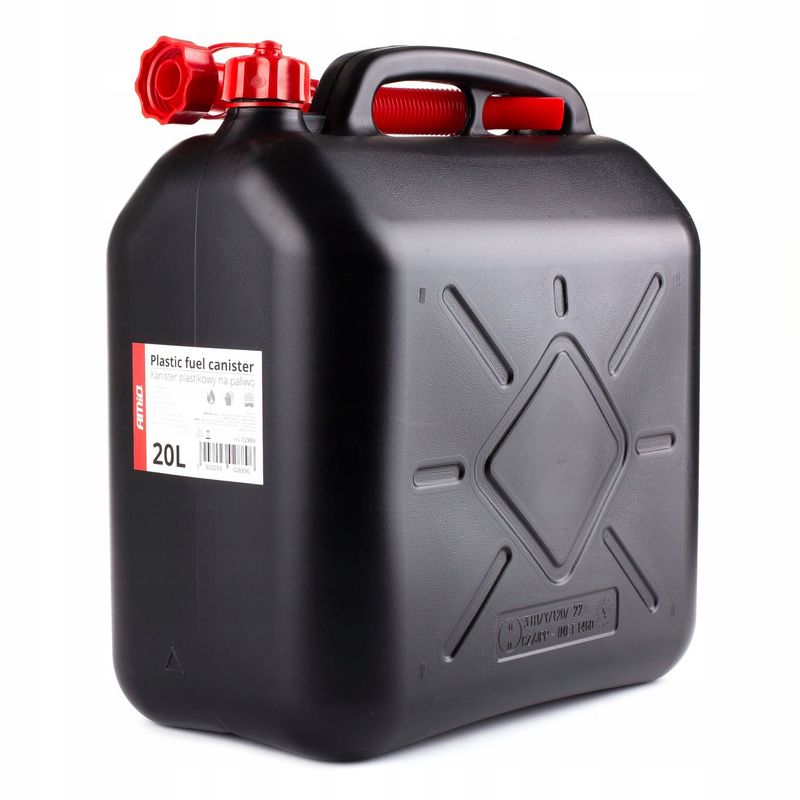Kanister plastikowy, czarny 20l - AMIO AMI02889