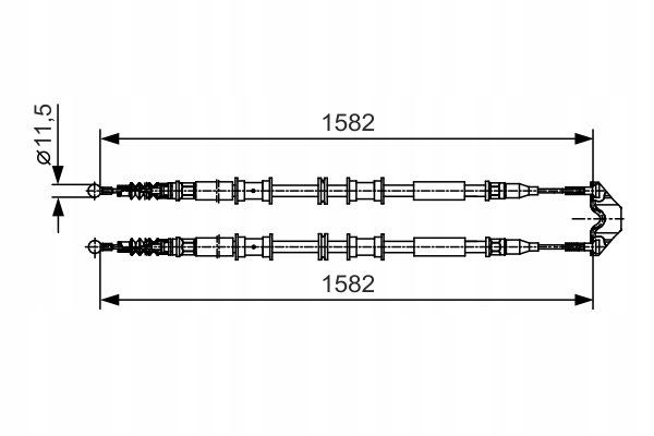 Linka hamulcowa - BOSCH 1 987 482 138