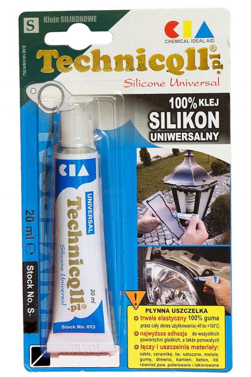 Silikon uniwersalny szary 20ml - TECHNICQLL TCHS-065