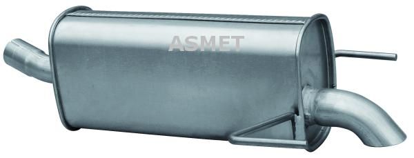 Tłumik układu wydechowego tył - ASMET ASM05.183