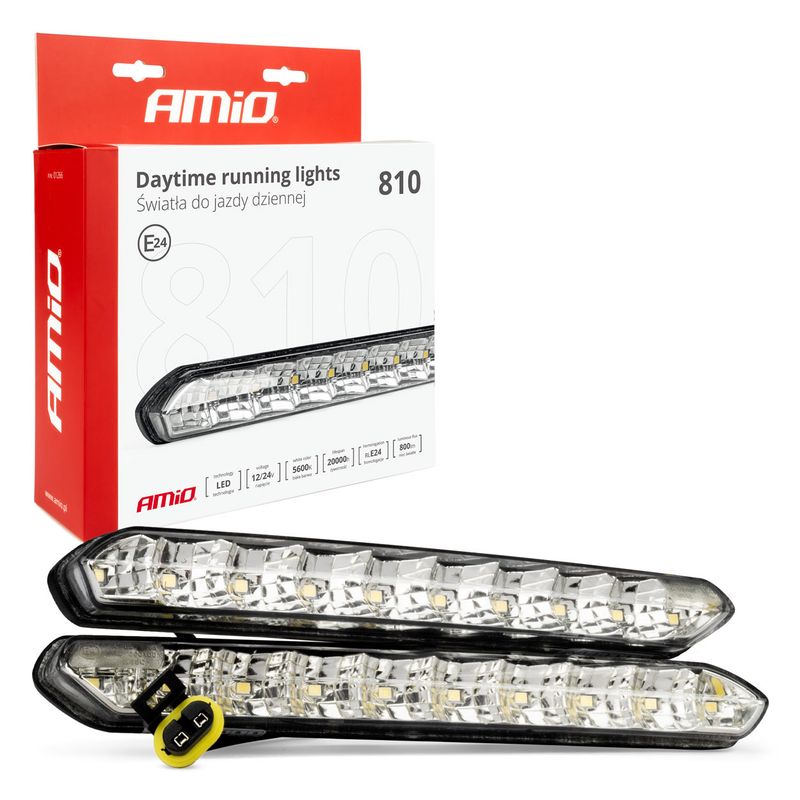 Światła do jazdy dziennej DRL 810 - AMIO AMI01266