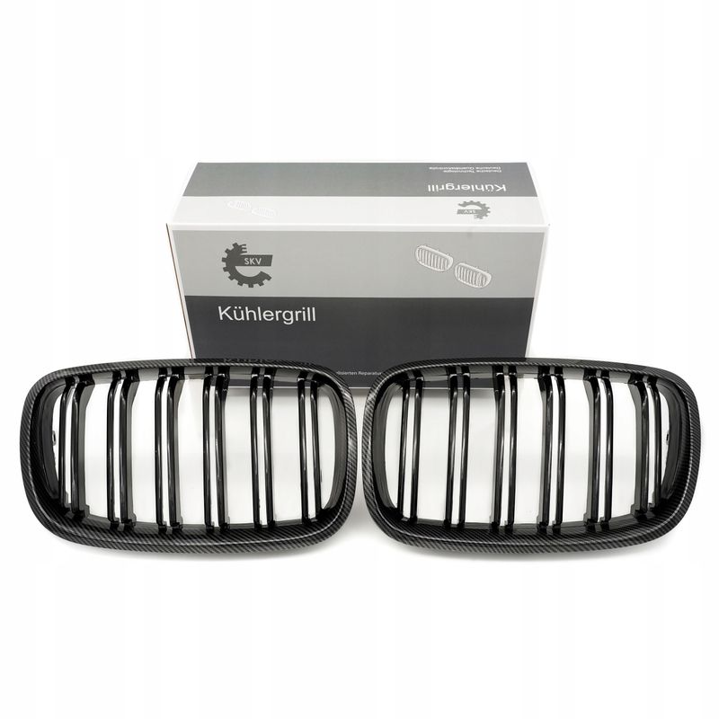 Grill bmw podwójna listwa, kolor carbon, bmw x5 e70 - SKV 66SKV290