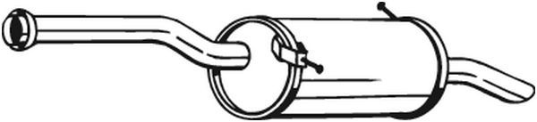 Tłumik układu wydechowego tył - BOSAL BOS135-121