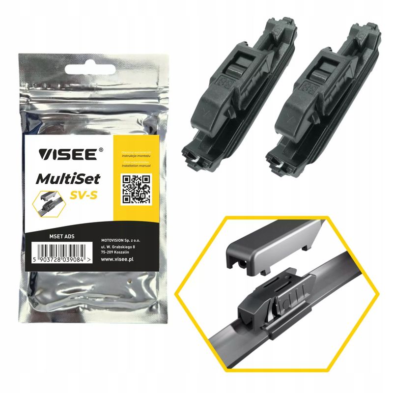 Adaptery sv-s multiset (2 szt) - VISEE MSETADS