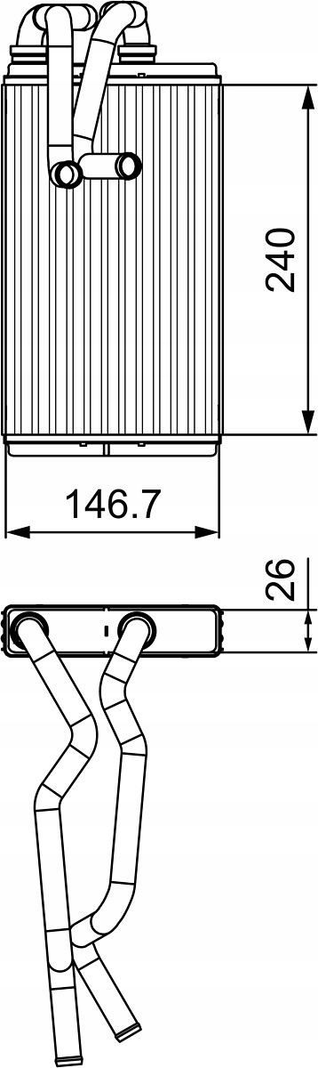 Nagrzewnica - VALEO 811525