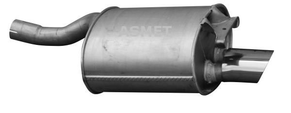 Tłumik układu wydechowego tył - ASMET ASM01.071
