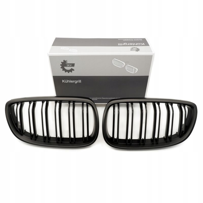Grill bmw podwójna listwa, czarny mat, bmw 3 e92 coupe - SKV ESEN 66SKV109