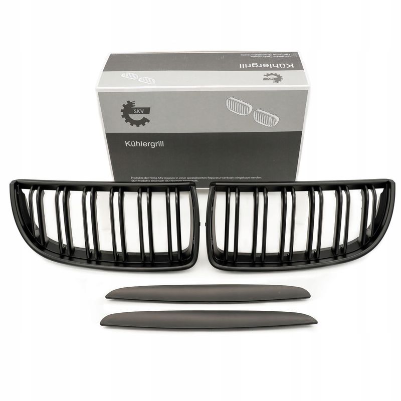 Grill bmw podwójna listwa, czarny mat, bmw 3 e90 - SKV ESEN 66SKV091