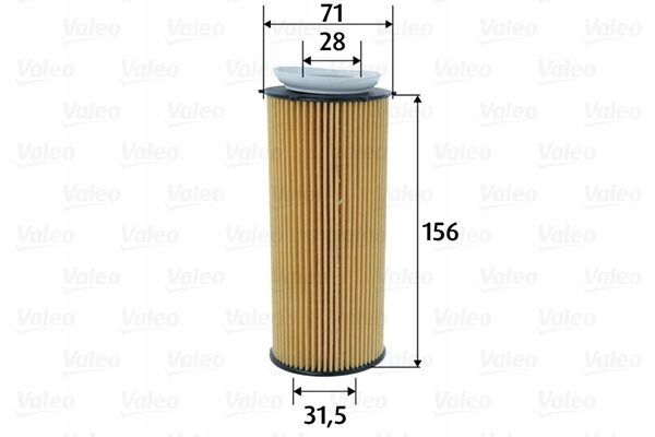 Filtr oleju wkład - VALEO 586603