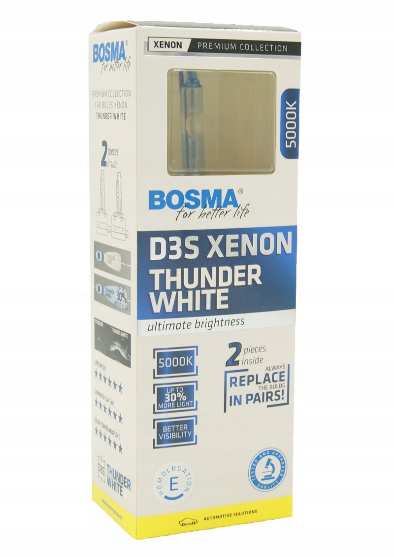 Dwupak xenon d3s pk32d-5 5000k thunder - BOSMA LED7220