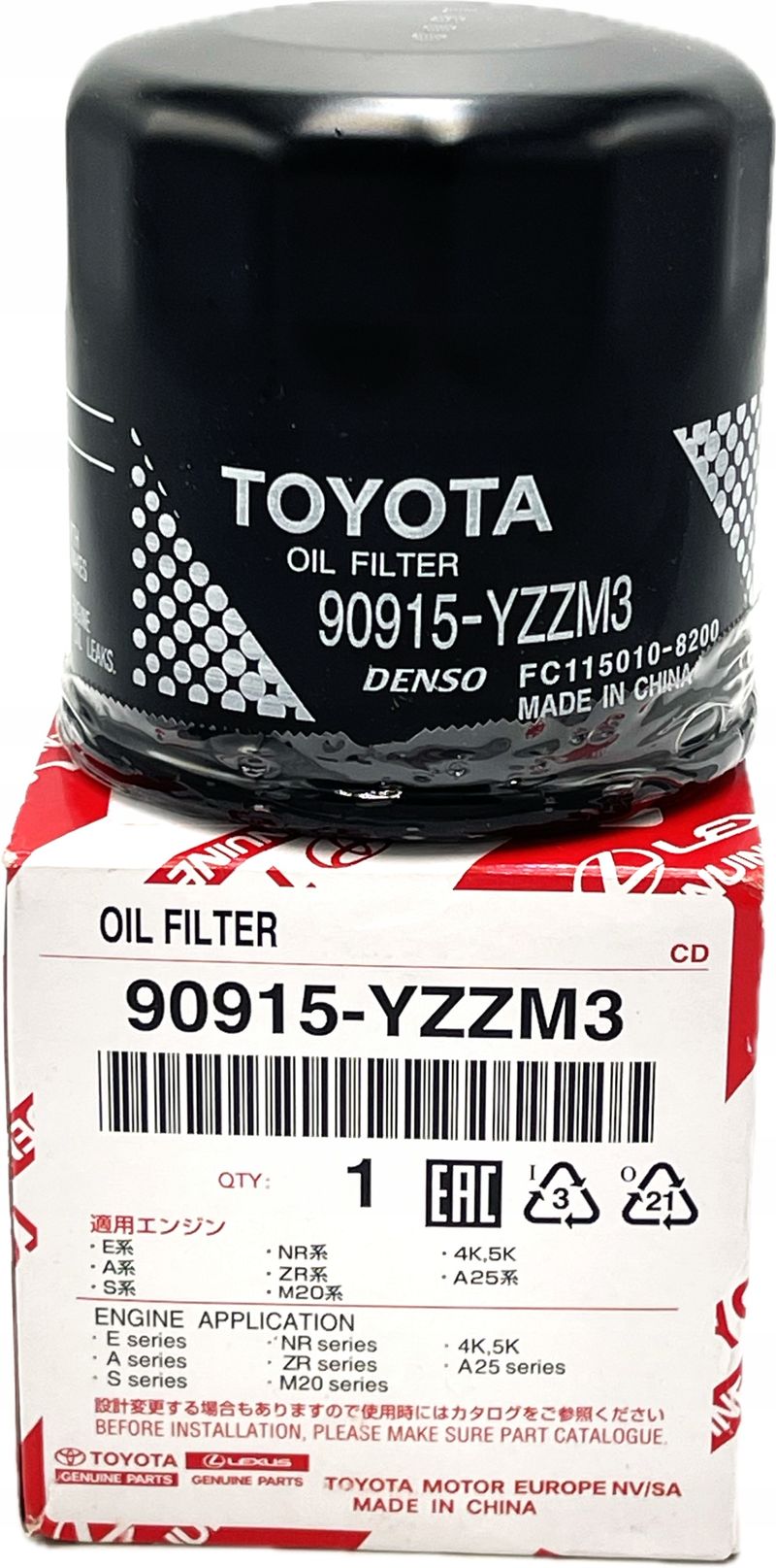 Filtr oleju - OE 90915-YZZM3
