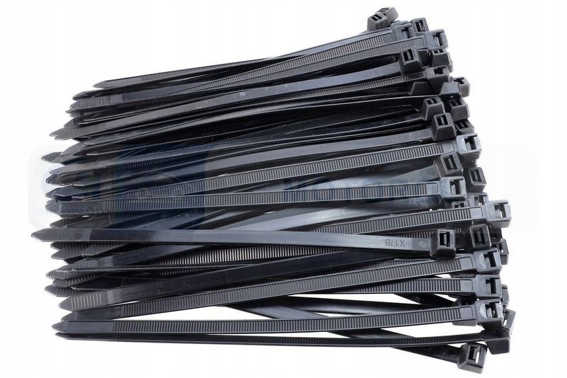 Opaska kablowa czarna 200 x 7,6 opa.100s - LICENT LICCTUV76200