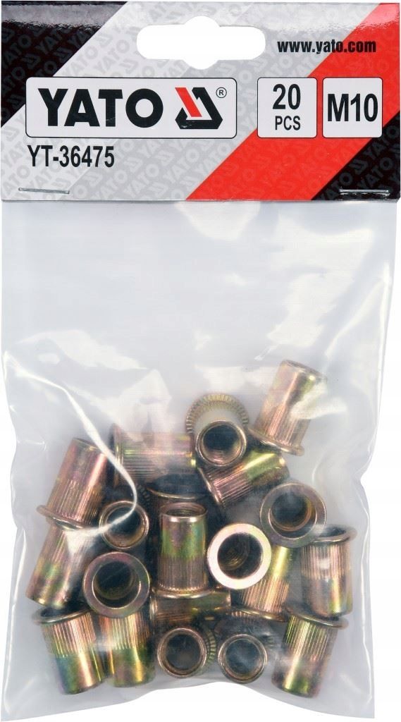 Nitonakretki stalowe m10, 20szt - YATO YATYT-36475