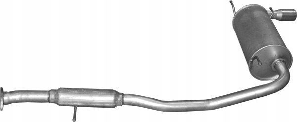 Tłumik mazda mx5 1.6 96- uklad - POLMOSTROW 12.11AL