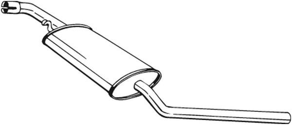 Tłumik układu wydechowego środkowy - BOSAL BOS281-241