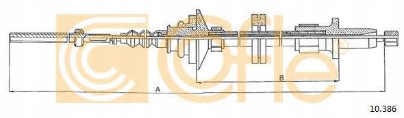 Linka sprz. volvo 440 88- /1013/ - COFLE 10.386
