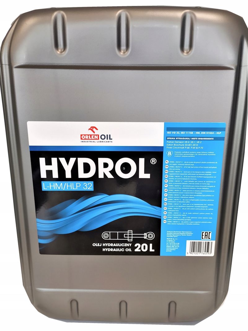 Oleje i smary - ORLEN PLATINUM HYDROL L-HM/HLP 32 20L