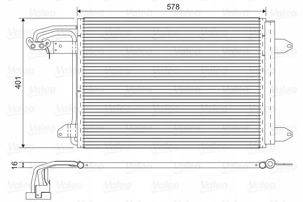 Skraplacz 530x400x16 - VALEO 817777