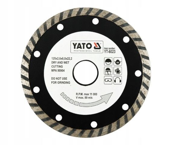 Tarcza diamentowa turbo - 125mm - YATO YATYT-6023