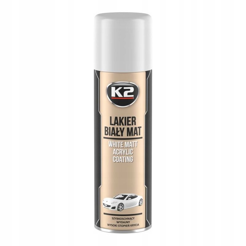 K2-lakierowniczy biały mat 500ml - K2 MELLE MELL342