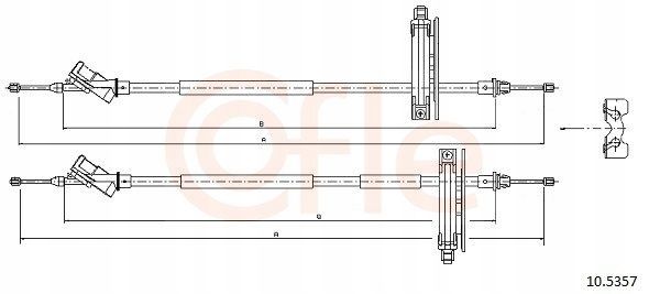 Linka h-ca l+p ford focus 98-03 bebny - COFLE 10.5357