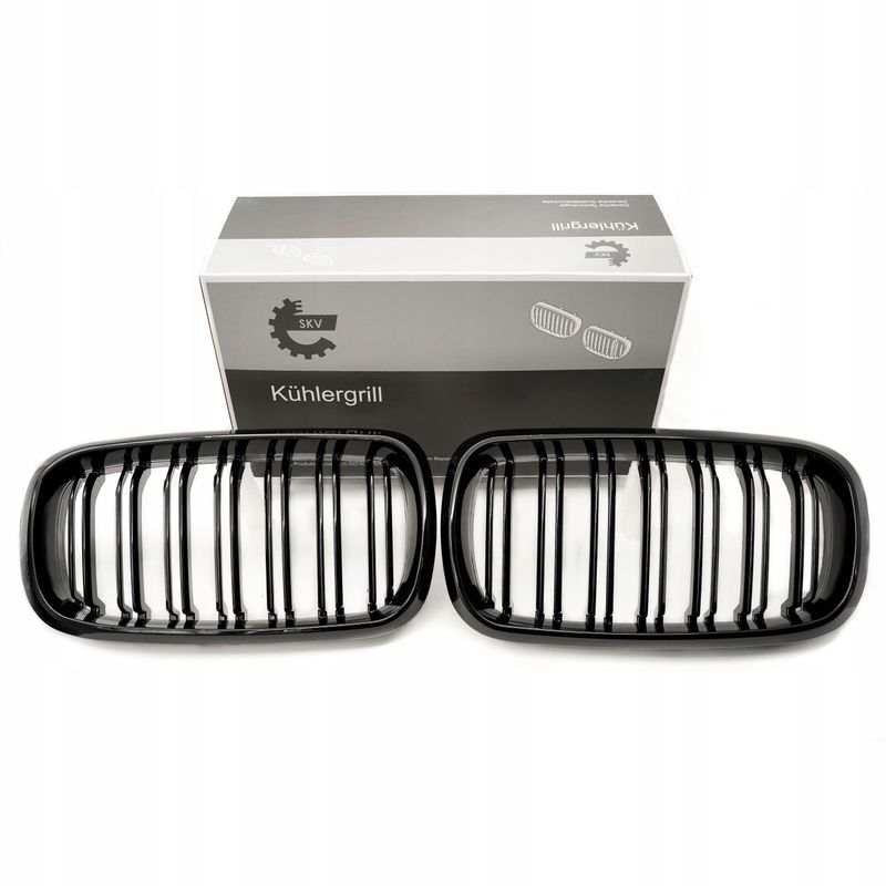 Grill bmw podwójna listwa, czarny połysk, bmw x5 f15 - SKV ESEN 66SKV296