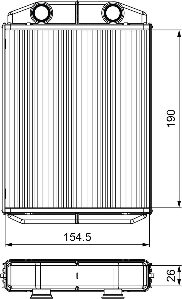 Nagrzewnica - VALEO 811553
