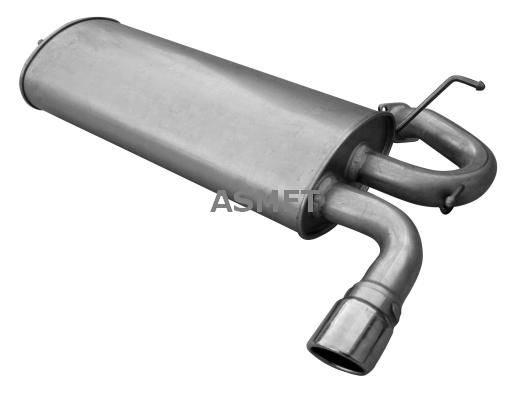 Tłumik układu wydechowego tył - ASMET ASM05.288