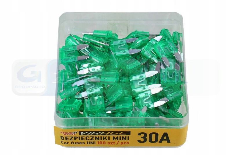 Bezpiecznik plaski mini 30a /100szt/ - VIRAGE AMT94-063