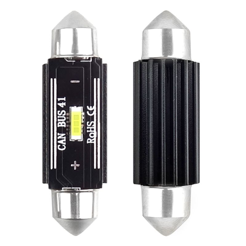 Żarówki LED CANBUS 1860 1SMD UltraBright Festoon C5W C10W C3W 41mm White 12V 24V - AMIO AMI02444