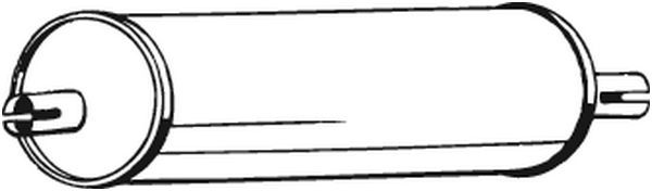 Tłumik układu wydechowego tył - BOSAL BOS176-421