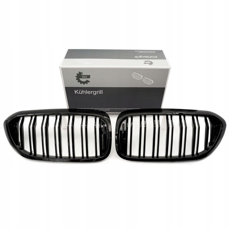 Grill bmw podwójna listwa, czarny połysk, bmw 5 g30 - SKV 66SKV193
