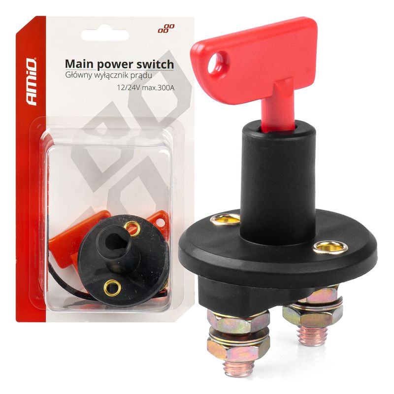 Wyłącznik odłącznik prądu akumulatora hebel 12V 24V - AMIO AMI03023