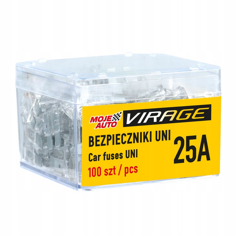 Bezpiecznik plaski uni 25a /100szt/ - VIRAGE AMT94-055