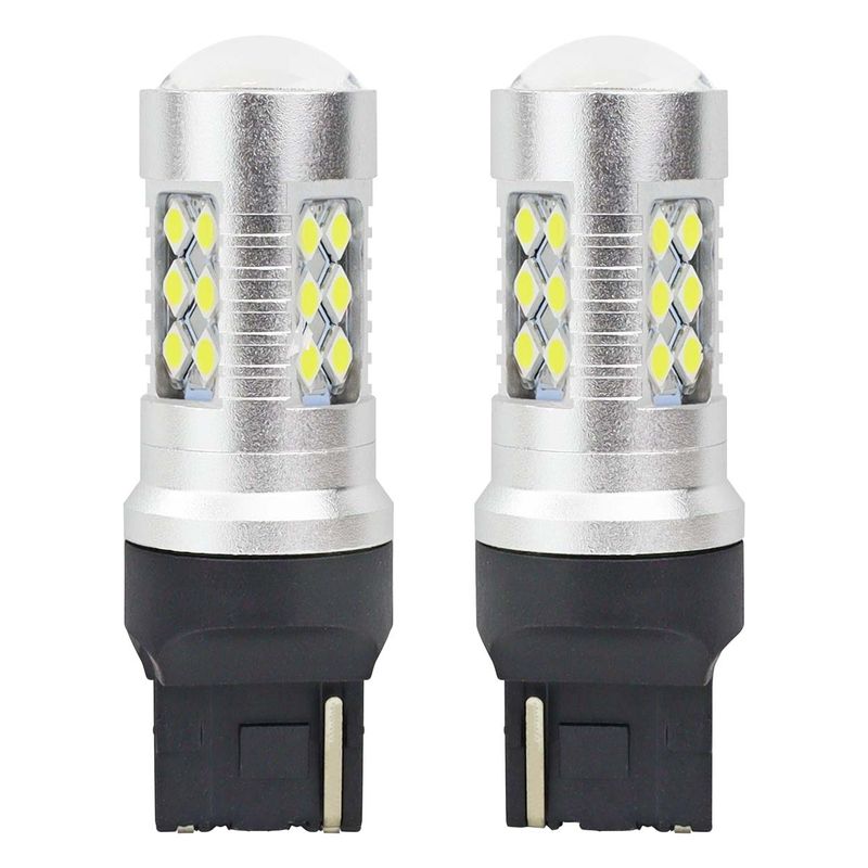 Zarówki LED CANBUS 3030 24SMD T20 7440 W21W White 12V 24V - AMIO AMI01173