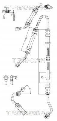 PrzewÓd wspomagania bmw 5(e39) 95-04 - TRISCAN 8516 11001