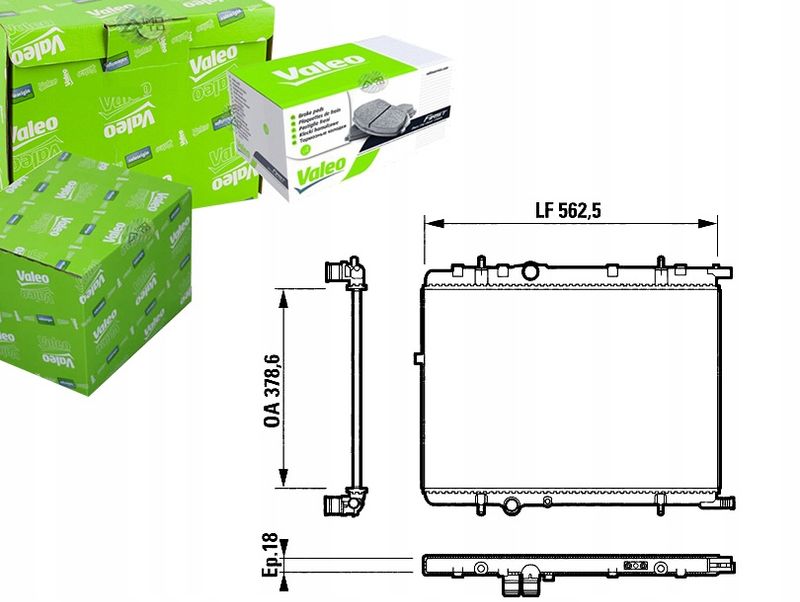 Chłodnica silnika - VALEO VAL732890