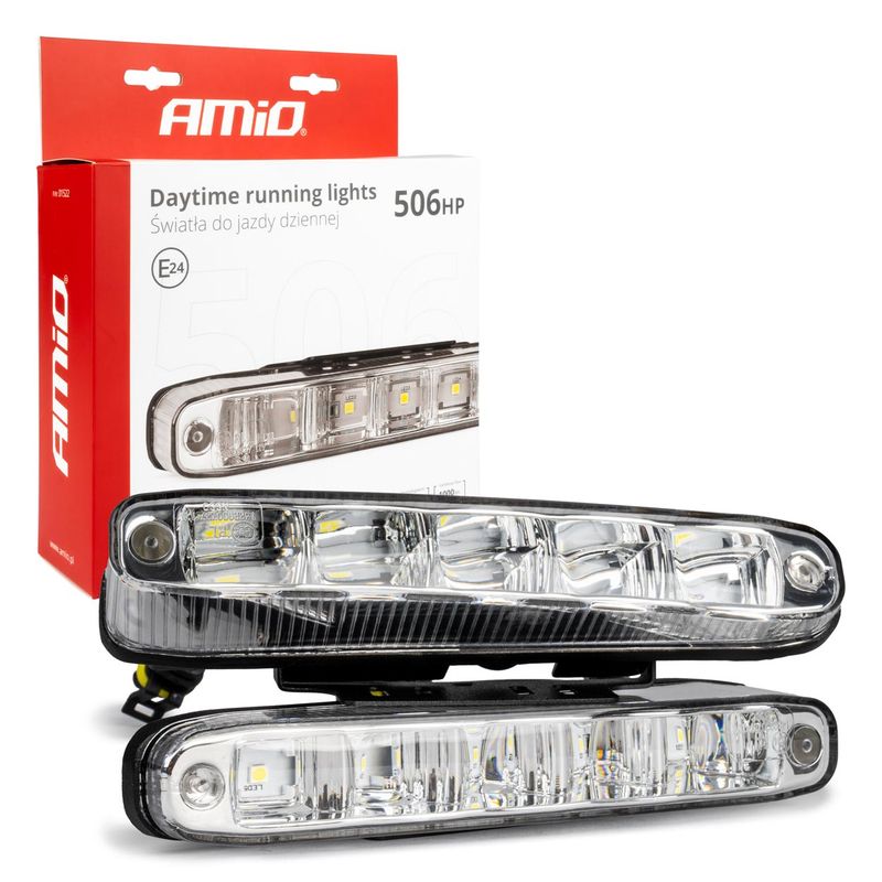 Światła do jazdy dziennej AMiO DRL 506 HP - AMIO AMI01522
