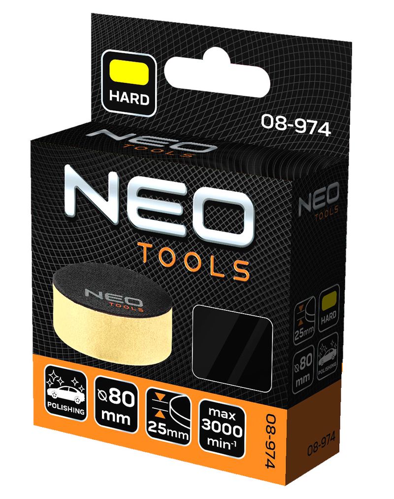 Pad polerski 80 x 25 mm gąbka miękka - NEO TPX08-974