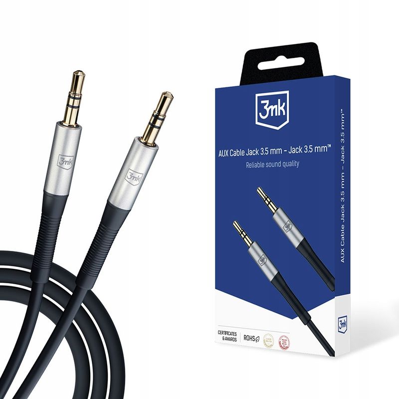 3mk AUX Cable Jack 3,5 mm - Jack 3,5 mm - 3MK 3MKAUXJACK-JACK