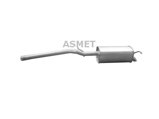 Tłumik układu wydechowego tył - ASMET ASM03.107