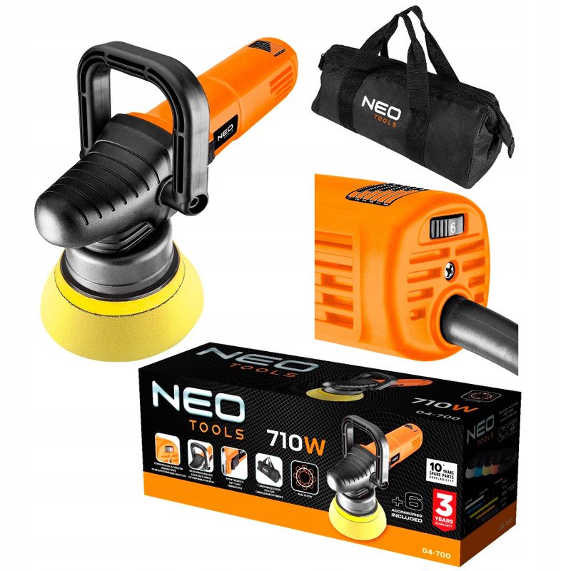 Polerka dual action 710w 125mm 2000-4600 - NEO TPX04-700