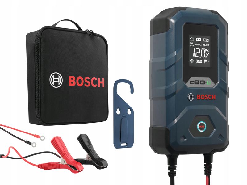 Ładowarka prostownik c80 li-ion bosch 6v 12v 15a 0189.921.080