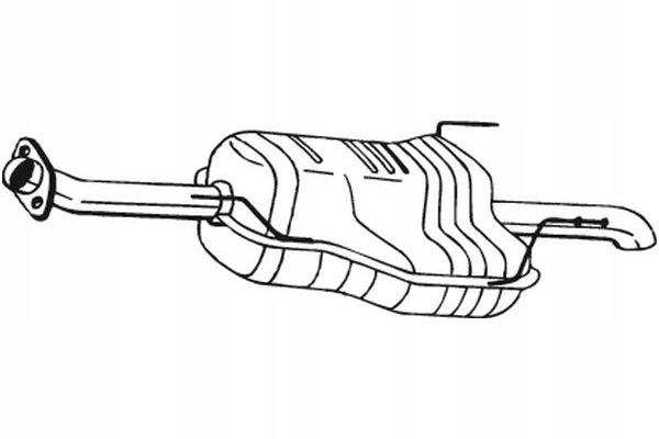 Tłumik układu wydechowego tył - BOSAL BOS185-149
