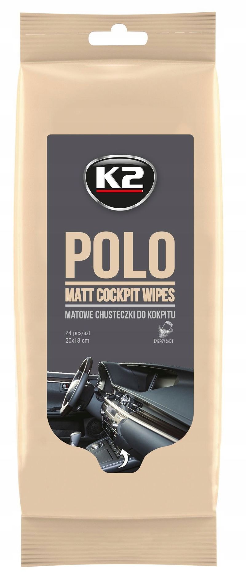 K2-polo mat 24szt chusteczki do kokpitu - K2 MELLE MELK425