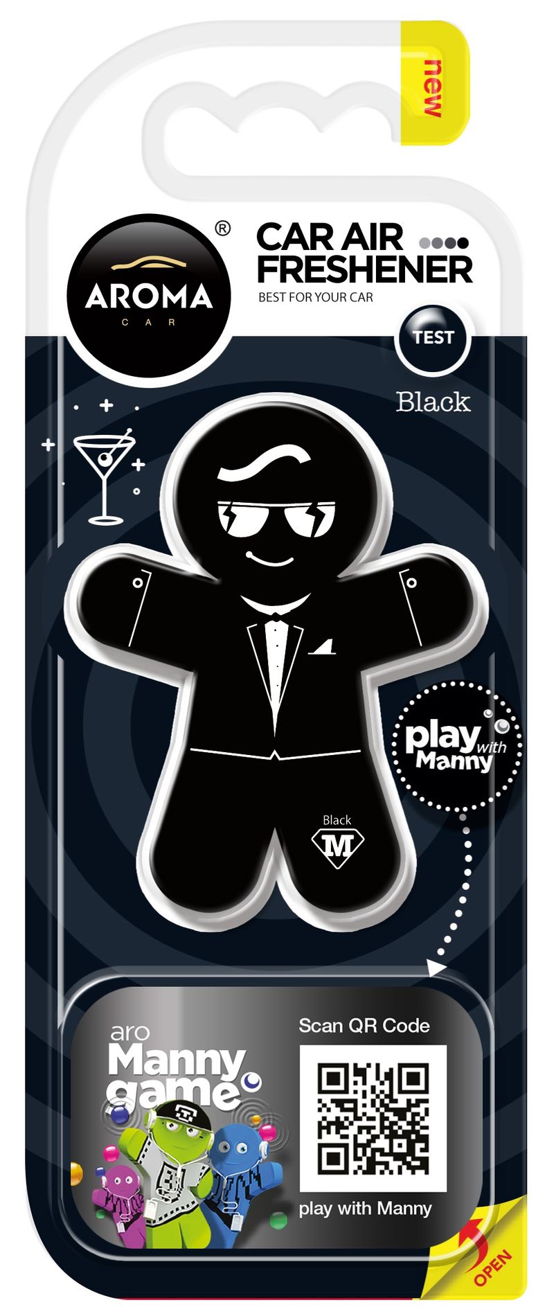 Zapach aroma manny black - AROMA CAR PARMTMP026295