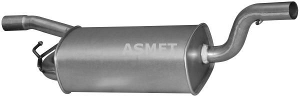 Tłumik układu wydechowego środkowy - ASMET ASM07.245