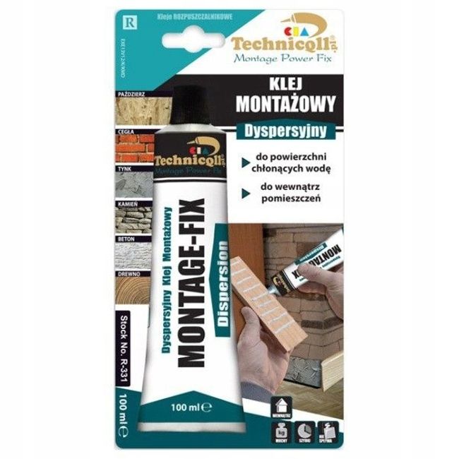 Klej montazowy dyspersyjny 100ml - TECHNICQLL TCHR-331